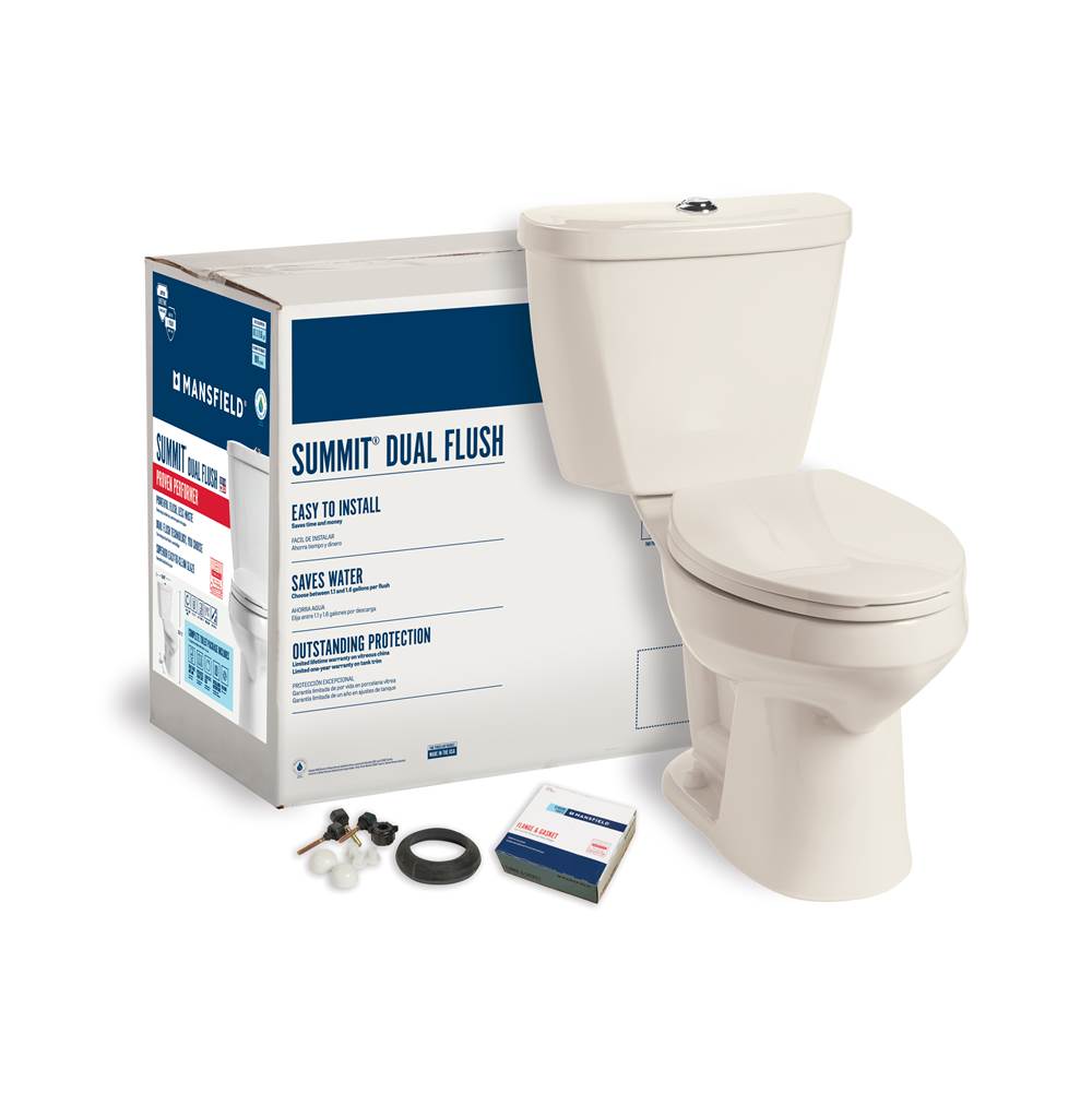 SPS Companies, Inc.Mansfield PlumbingSummit Dual Flush Elongated SmartHeight Complete Toilet Kit
