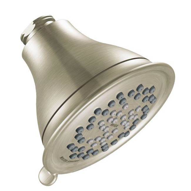 SPS Companies, Inc.MoenBrushed nickel three-function 4'' diameter spray head eco-performance showerhead