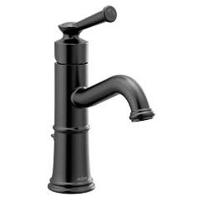 SPS Companies, Inc.MoenMatte black one-handle bathroom faucet