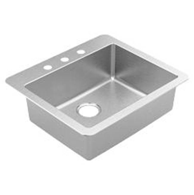 SPS Companies, Inc.Moen25''x22'' stainless steel 18 gauge single bowl drop in sink