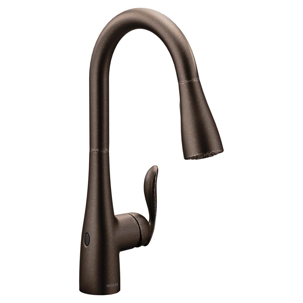 SPS Companies, Inc.MoenArbor Motionsense Wave Touchless One-Handle Pulldown Kitchen Faucet Featuring Power Clean, Oil Rubbed Bronze