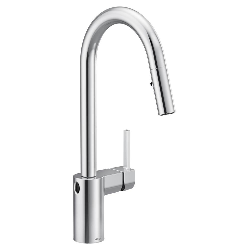 SPS Companies, Inc.MoenAlign Motionsense Wave One-Sensor Touchless One-Handle High Arc Modern Pulldown Kitchen Faucet with Reflex, Chrome