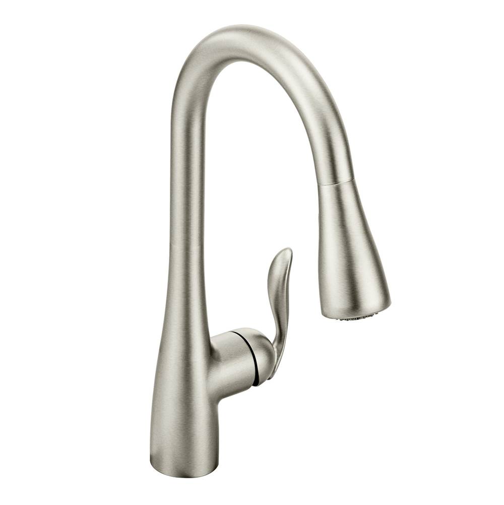 SPS Companies, Inc.MoenArbor One-Handle Pulldown Kitchen Faucet Featuring Power Boost and Reflex, Spot Resist Stainless