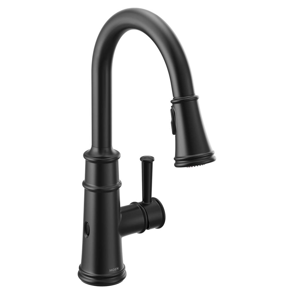 SPS Companies, Inc.MoenBelfield Touchless 1-Handle Pull-Down Sprayer Kitchen Faucet with MotionSense Wave and Power Clean in Matte Black