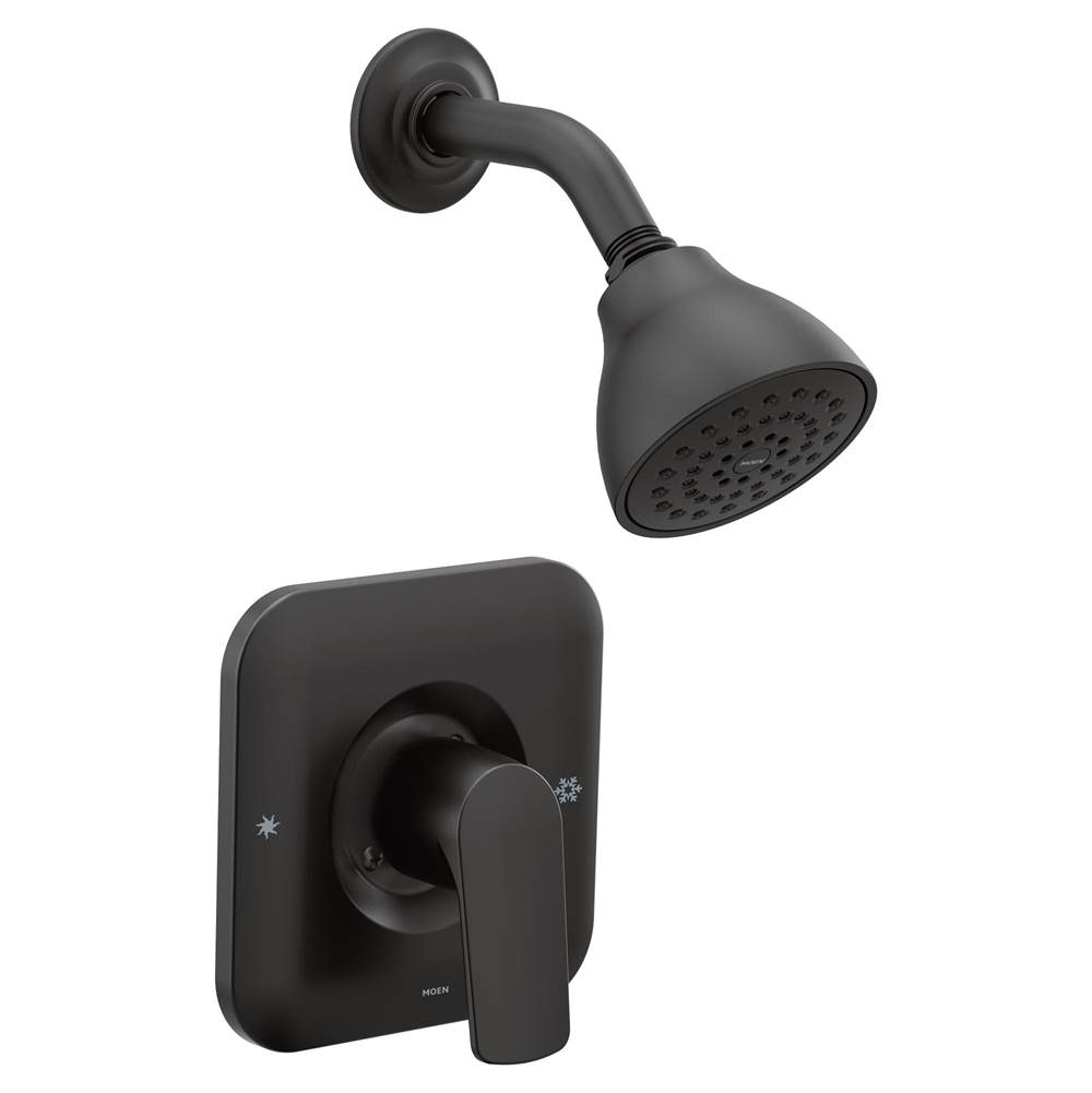 SPS Companies, Inc.MoenRizon 1-Handle Posi-Temp Eco-Performance Shower Faucet Trim Kit in Matte Black (Valve Sold Separately)