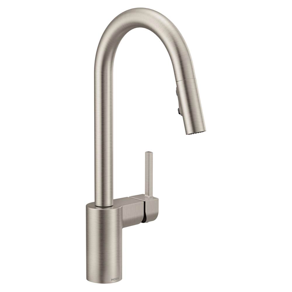SPS Companies, Inc.MoenAlign One-Handle Modern Kitchen Pulldown Faucet with Reflex and Power Clean Spray Technology, Spot Resist Stainless