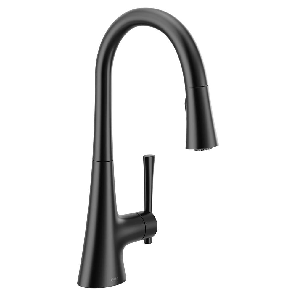 SPS Companies, Inc.MoenKURV Single-Handle Pull-Down Sprayer Kitchen Faucet with Reflex and Power Boost in Matte Black