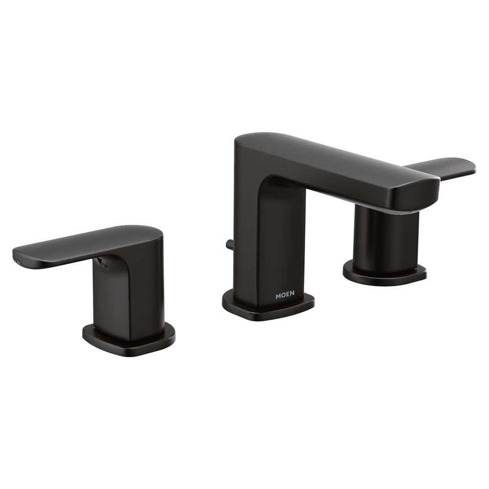 SPS Companies, Inc.MoenRizon 8 in. Widespread 2-Handle Bathroom Faucet Trim Kit in Matte Black (Valve Sold Separately)