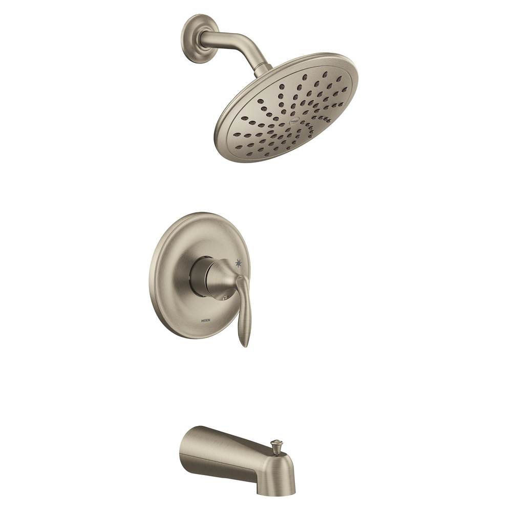 SPS Companies, Inc.MoenEva M-CORE 2-Series Eco Performance 1-Handle Tub and Shower Trim Kit in Brushed Nickel (Valve Sold Separately)