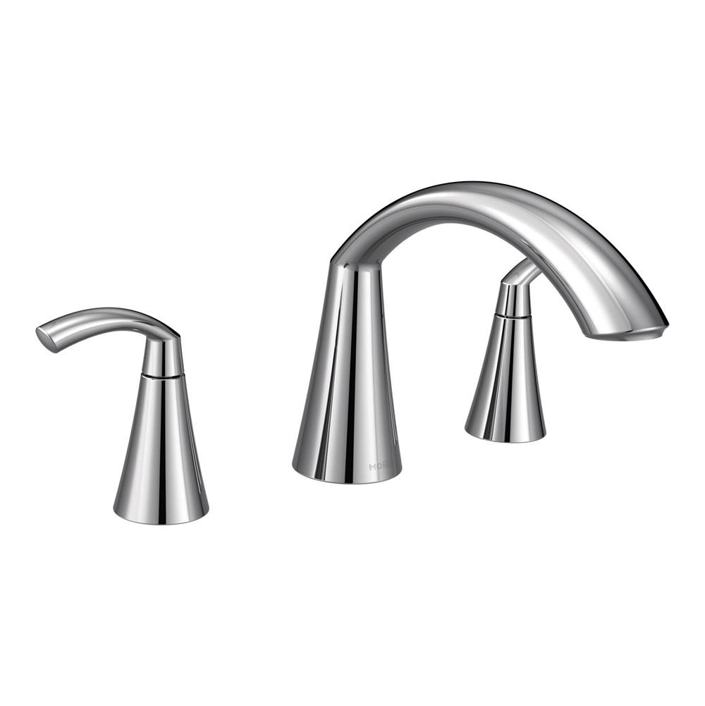 SPS Companies, Inc.MoenGlyde 2-Handle High-Arc Roman Tub Faucet in Chrome (Valve Sold Separately)