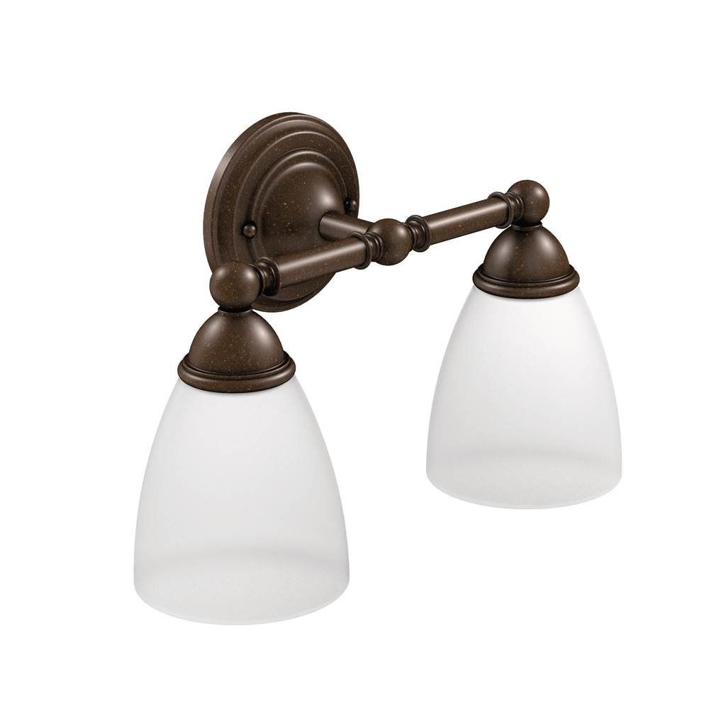 SPS Companies, Inc.MoenOil Rubbed Bronze Two Globe Bath Light