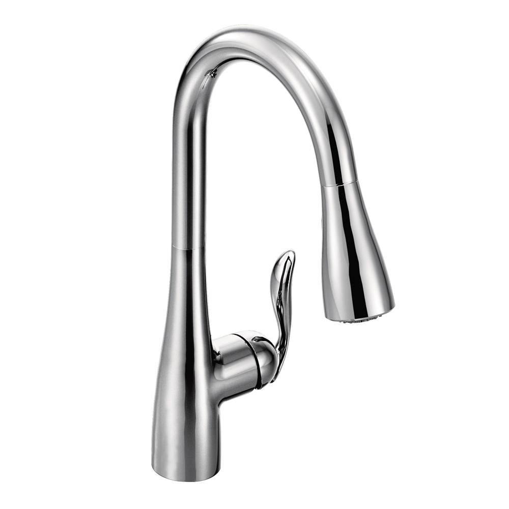 SPS Companies, Inc.MoenArbor One-Handle Pulldown Kitchen Faucet Featuring Power Boost and Reflex, Chrome