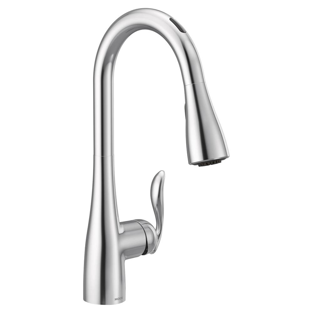 SPS Companies, Inc.MoenArbor Smart Faucet Touchless Pull Down Sprayer Kitchen Faucet with Voice Control and Power Boost, Chrome