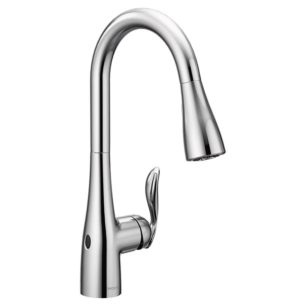 SPS Companies, Inc.MoenArbor Motionsense Wave Touchless One-Handle Pulldown Kitchen Faucet Featuring Power Clean, Chrome
