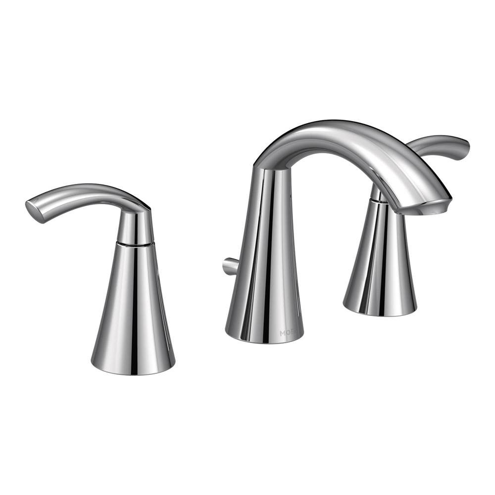 SPS Companies, Inc.MoenGlyde 8 in. Widespread 2-Handle High-Arc Bathroom Faucet in Chrome