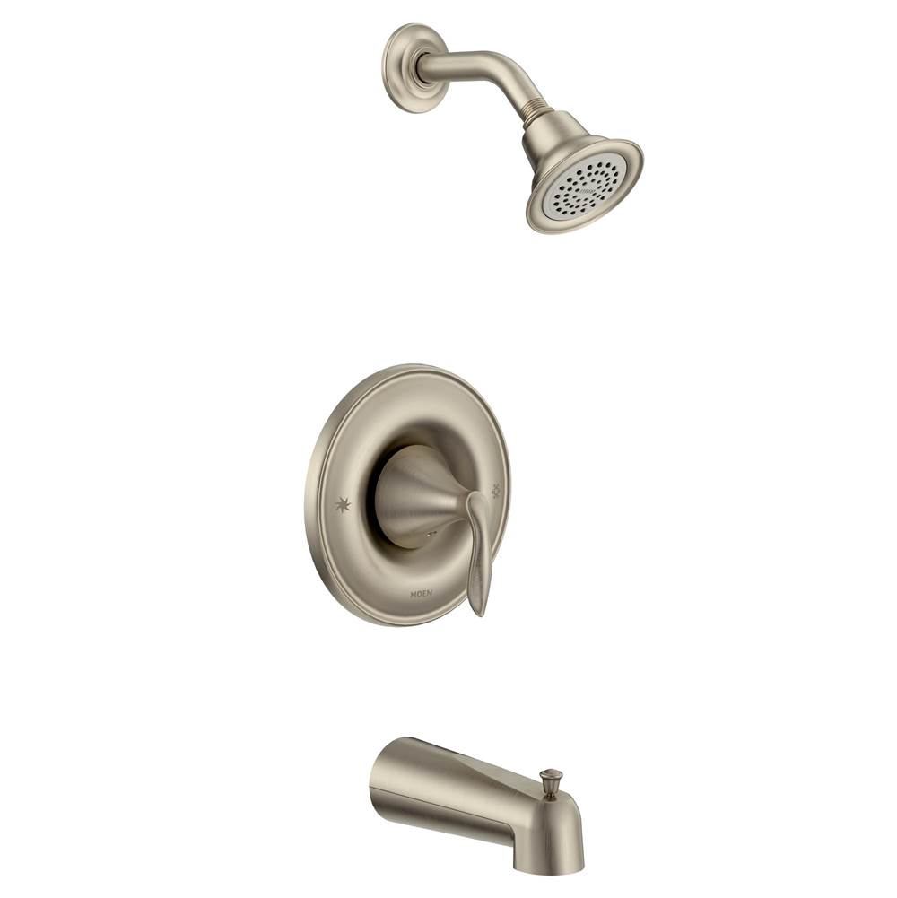 SPS Companies, Inc.MoenEva 1-Handle Posi-Temp Tub and Shower Trim Kit with Eco-Performance Showerhead in Brushed Nickel (Valve Sold Separately)