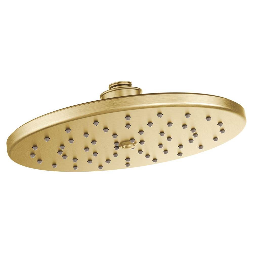 SPS Companies, Inc.MoenWaterhill 10-Inch Single Function Rainshower Showerhead with Immersion Rainshower Technology, Brushed Gold