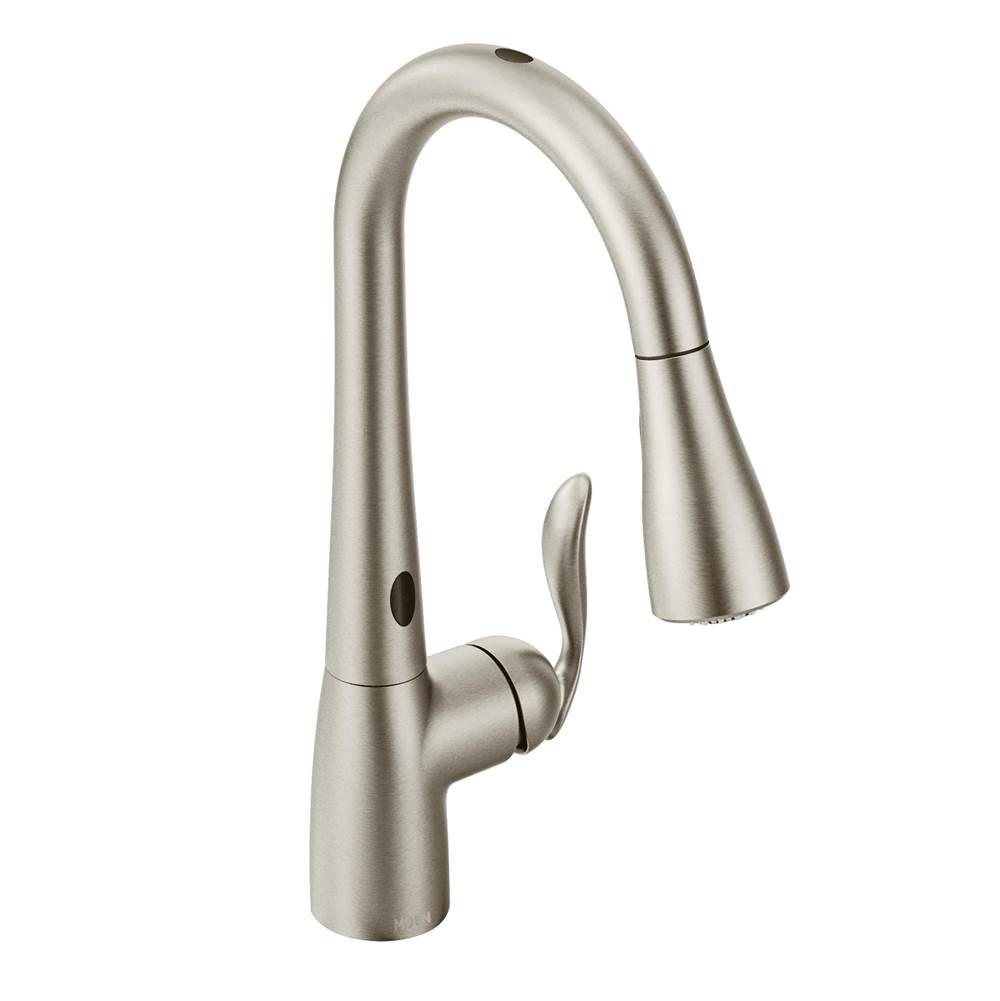 SPS Companies, Inc.MoenArbor Motionsense Two-Sensor Touchless One-Handle Pulldown Kitchen Faucet Featuring Power Clean, Spot Resist Stainless
