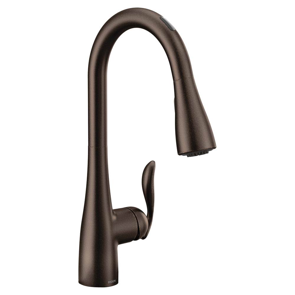 SPS Companies, Inc.MoenArbor Smart Faucet Touchless Pull Down Sprayer Kitchen Faucet with Voice Control and Power Boost, Oil Rubbed Bronze