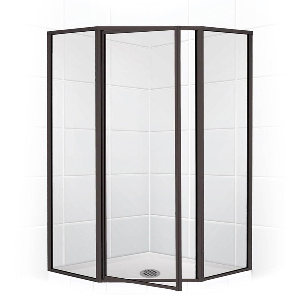 SPS Companies, Inc.Mustee And SonsNeo Angle Shower Enclosure with Clear Glass, 36'', Oil Rub Bronze