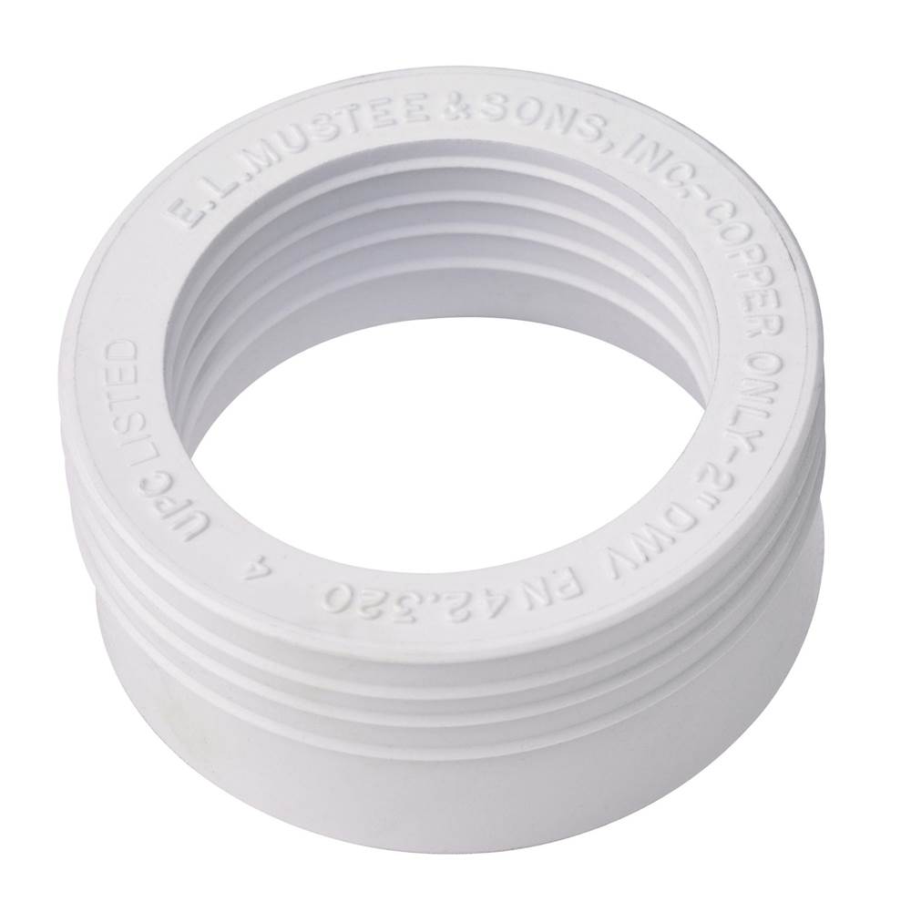 SPS Companies, Inc.Mustee And SonsShower Drain Seal, 2'', PVC, For Copper Pipe, White