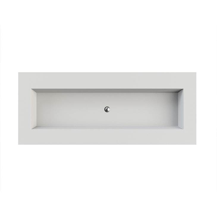 SPS Companies, Inc.MTI BathsPetra 5 Sculpturestone Counter Sink Single Bowl Up To 80'' - Gloss Biscuit