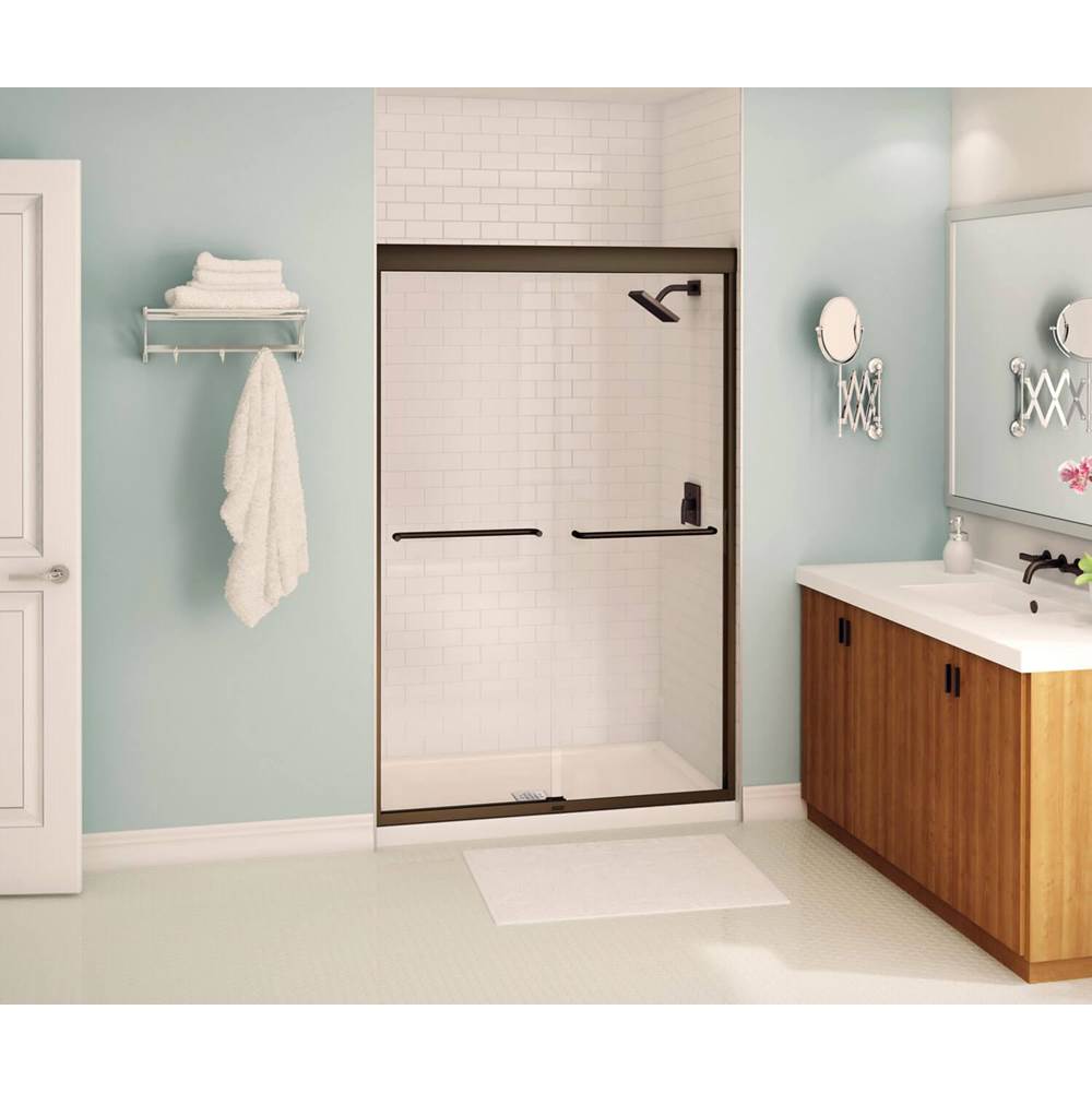 SPS Companies, Inc.MaaxKameleon 43-47 x 71 in. 8 mm Sliding Shower Door for Alcove Installation with Clear glass in Dark Bronze