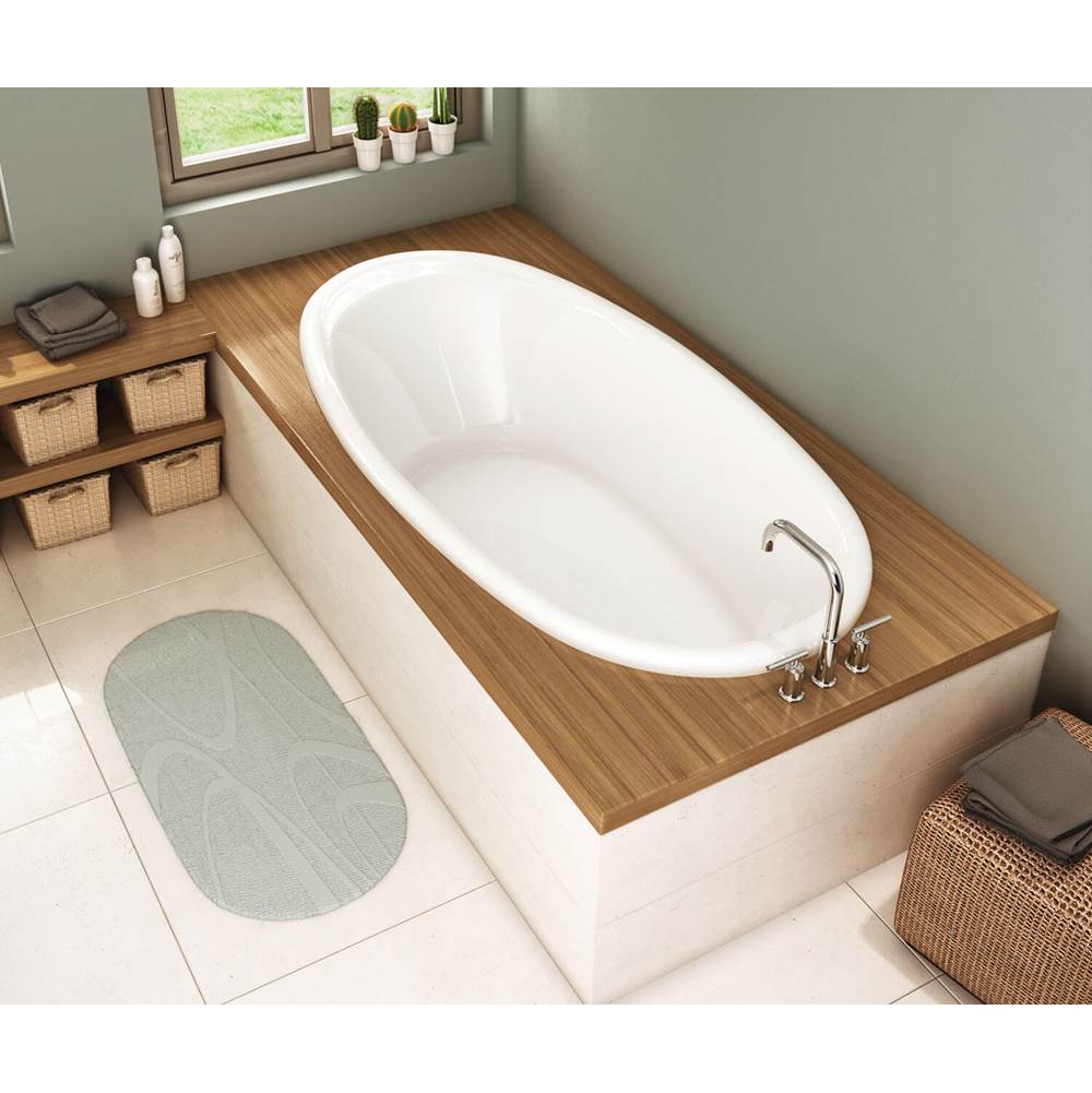 SPS Companies, Inc.MaaxSaturna 6036 Acrylic Drop-in Center Drain Aeroeffect Bathtub in White