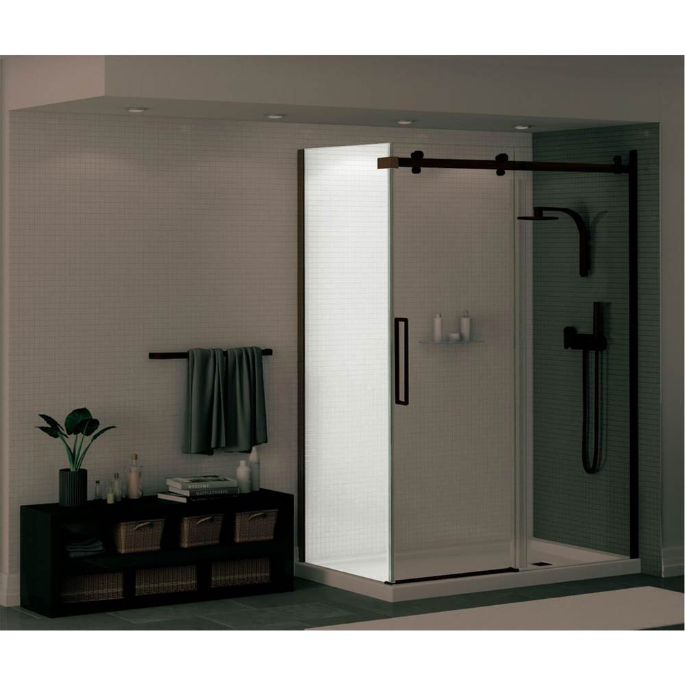 SPS Companies, Inc.MaaxHalo Return Panel for 30 in. Base with Clear glass in Dark Bronze