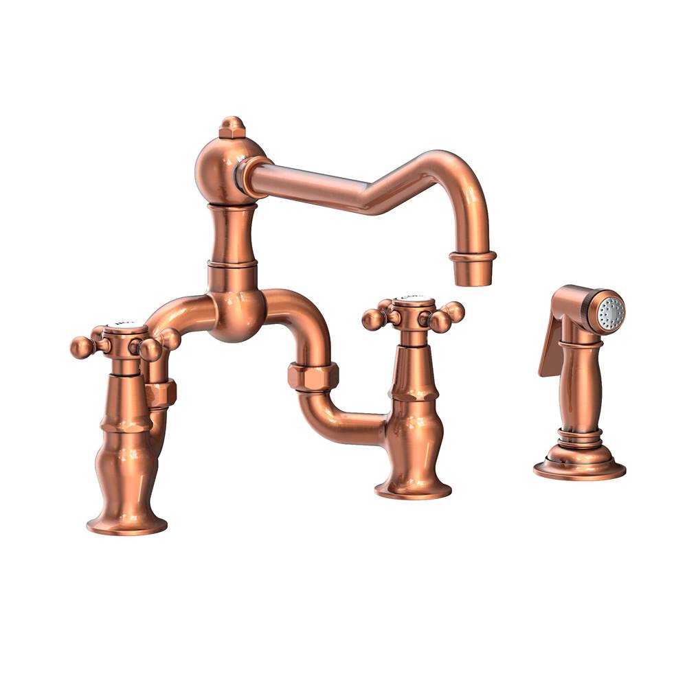 SPS Companies, Inc.Newport BrassChesterfield  Kitchen Bridge Faucet with Side Spray