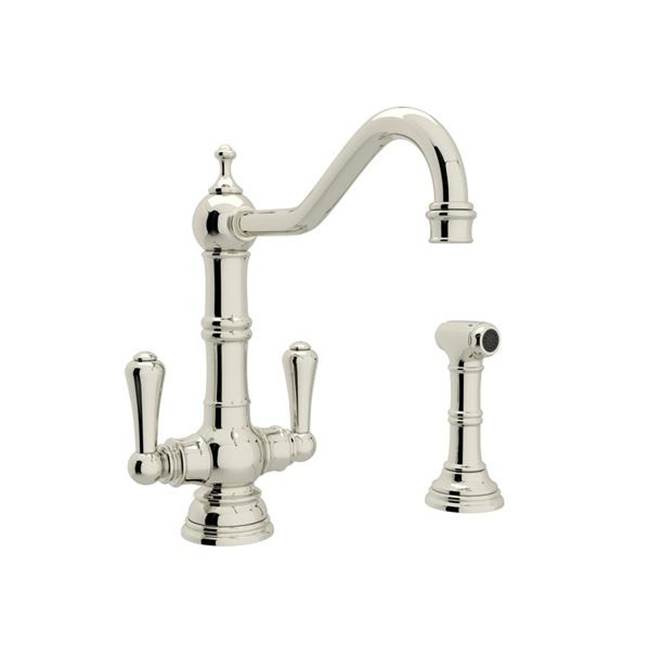 SPS Companies, Inc.RohlEdwardian™ Two Handle Kitchen Faucet With Side Spray