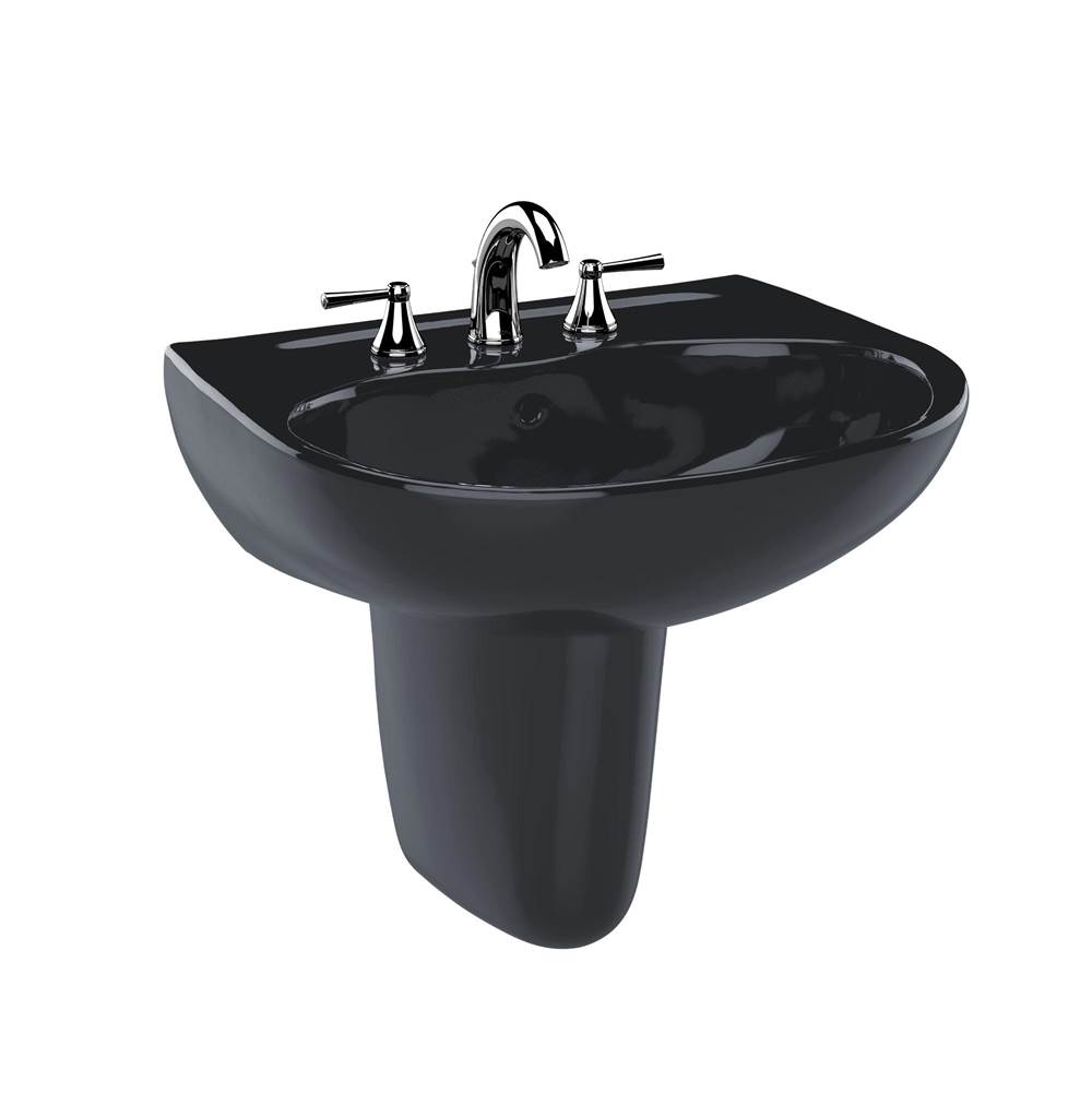SPS Companies, Inc.TOTOToto® Supreme® Oval Wall-Mount Bathroom Sink And Shroud For 8 Inch Center Faucets, Ebony