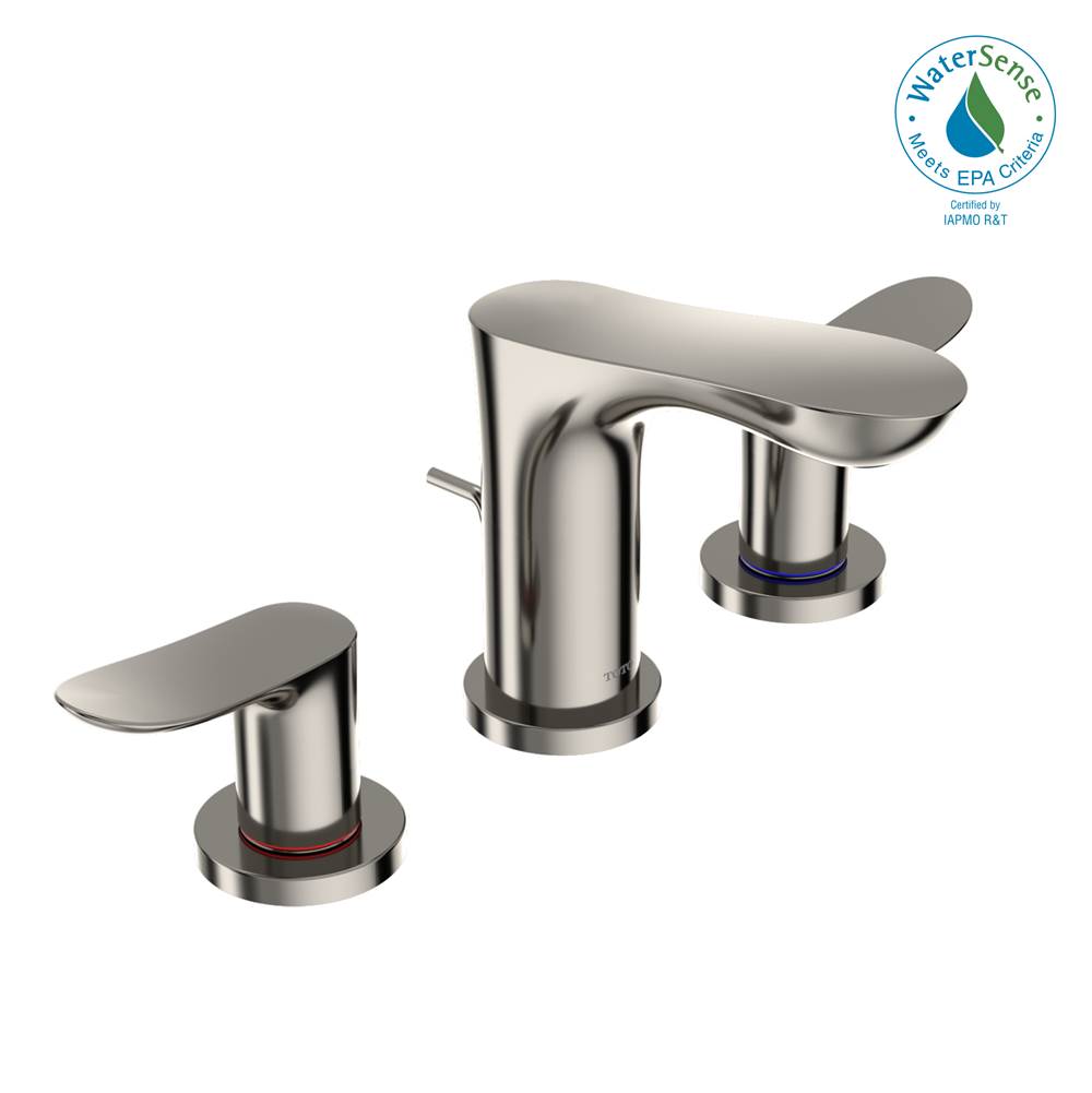 SPS Companies, Inc.TOTOToto® Go Series 1.2 Gpm Two Handle Widespread Bathroom Sink Faucet With Drain Assembly, Polished Nickel