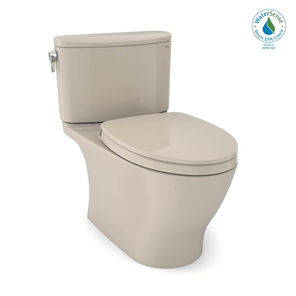 SPS Companies, Inc.TOTOToto® Nexus® 1G® Two-Piece Elongated 1.0 Gpf Universal Height Toilet With Cefiontect® And Ss124 Softclose Seat,  Washlet®+ Ready, Bone