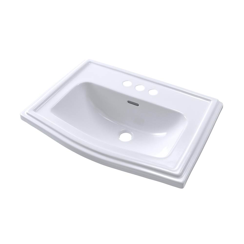SPS Companies, Inc.TOTOToto® Clayton® Rectangular Self-Rimming Drop-In Bathroom Sink For 4 Inch Center Faucets, Cotton White