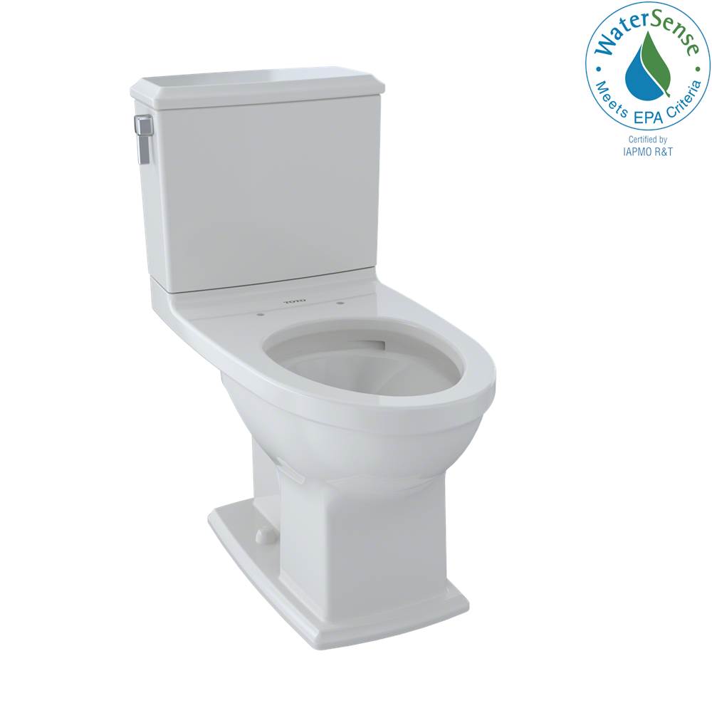 SPS Companies, Inc.TOTOToto® Connelly® Two-Piece Elongated Dual-Max®, Dual Flush 1.28 And 0.9 Gpf Universal Height Toilet With Cefiontect, Colonial White