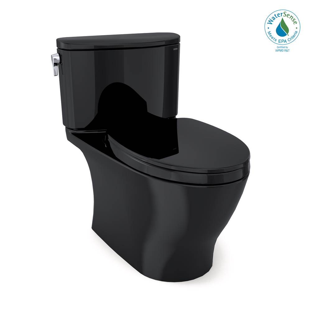 SPS Companies, Inc.TOTOToto® Nexus® Two-Piece Elongated 1.28 Gpf Universal Height Toilet With Ss124 Softclose Seat, Washlet+ Ready, Ebony