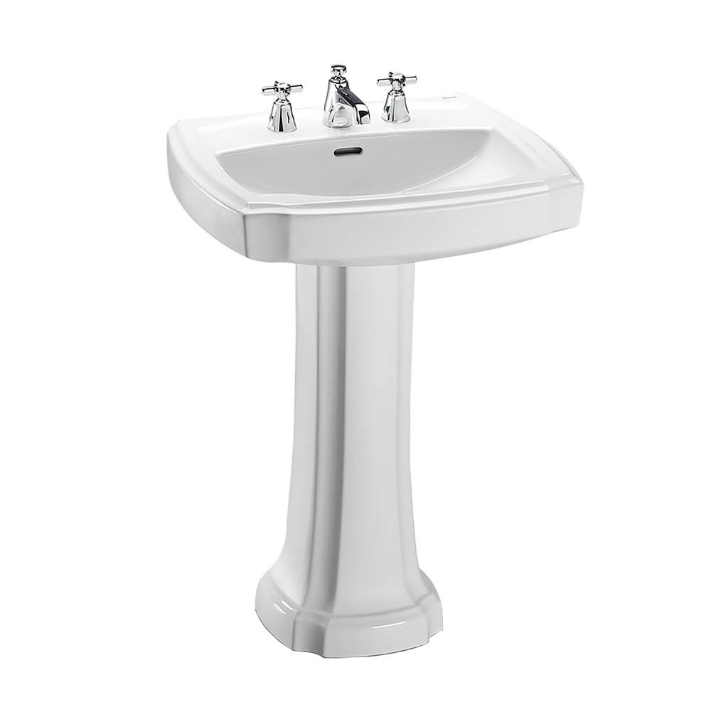 SPS Companies, Inc.TOTOToto® Guinevere® 27-1/8'' X 19-7/8'' Rectangular Pedestal Bathroom Sink For 8 Inch Center Faucets, Cotton White