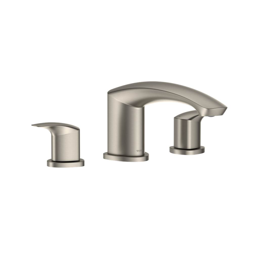 SPS Companies, Inc.TOTOToto® Gm Two-Handle Deck-Mount Roman Tub Filler Trim, Brushed Nickel