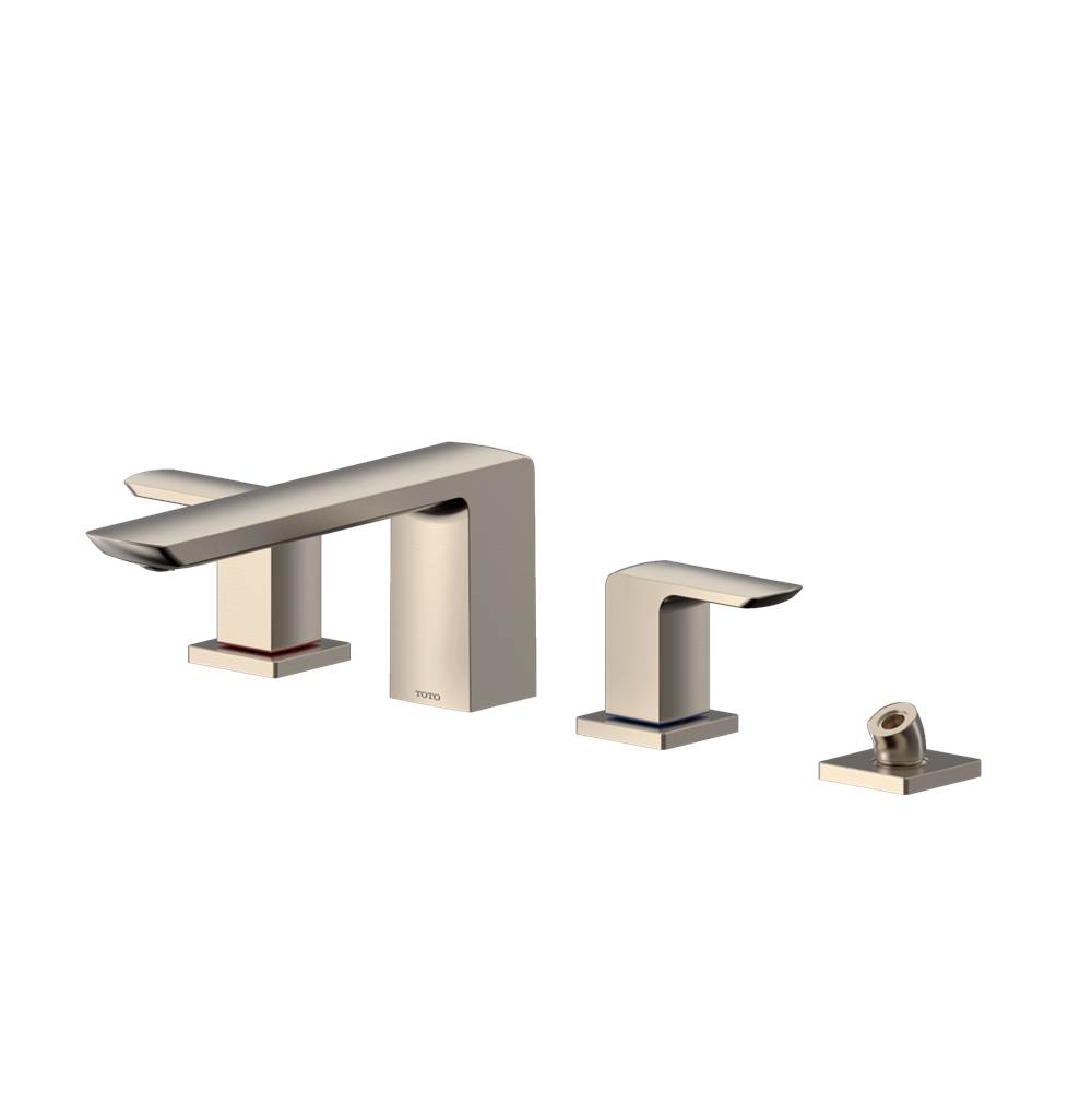 SPS Companies, Inc.TOTOToto® Gr Two-Handle Deck-Mount Roman Tub Filler Trim With Handshower, Brushed Nickel