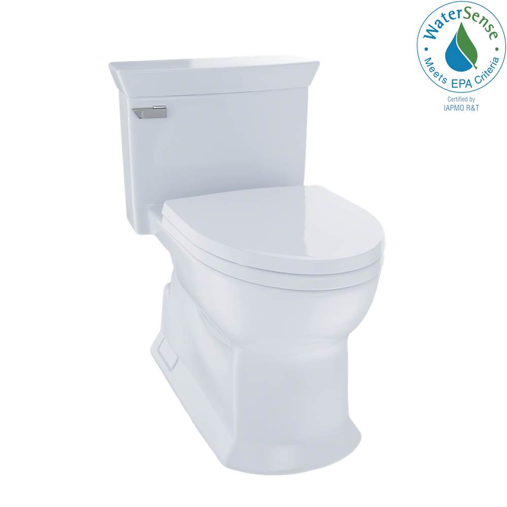 SPS Companies, Inc.TOTOToto® Eco Soirée® One Piece Elongated 1.28 Gpf Universal Height Skirted Toilet With Cefiontect, Cotton White