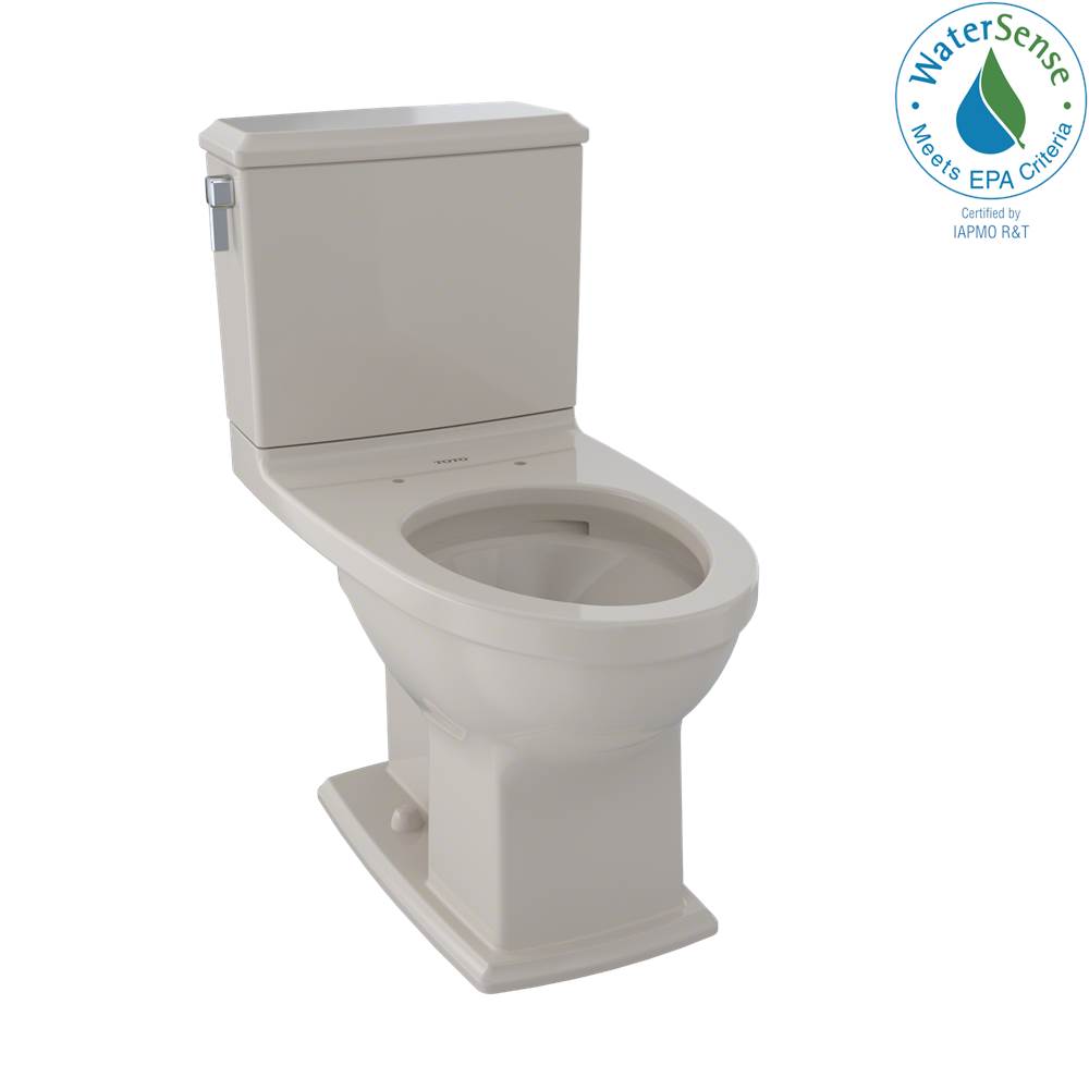 SPS Companies, Inc.TOTOToto® Connelly® Two-Piece Elongated Dual-Max®, Dual Flush 1.28 And 0.9 Gpf Universal Height Toilet With Cefiontect, Bone