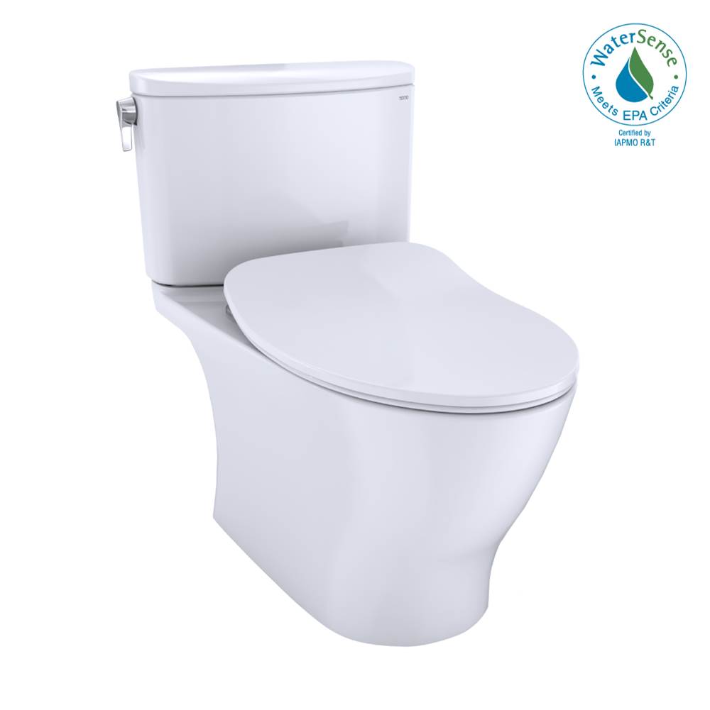 SPS Companies, Inc.TOTOToto® Nexus® 1G® Two-Piece Elongated 1.0 Gpf Universal Height Toilet With Cefiontect And Ss234 Softclose Seat, Washlet+ Ready, Cotton White