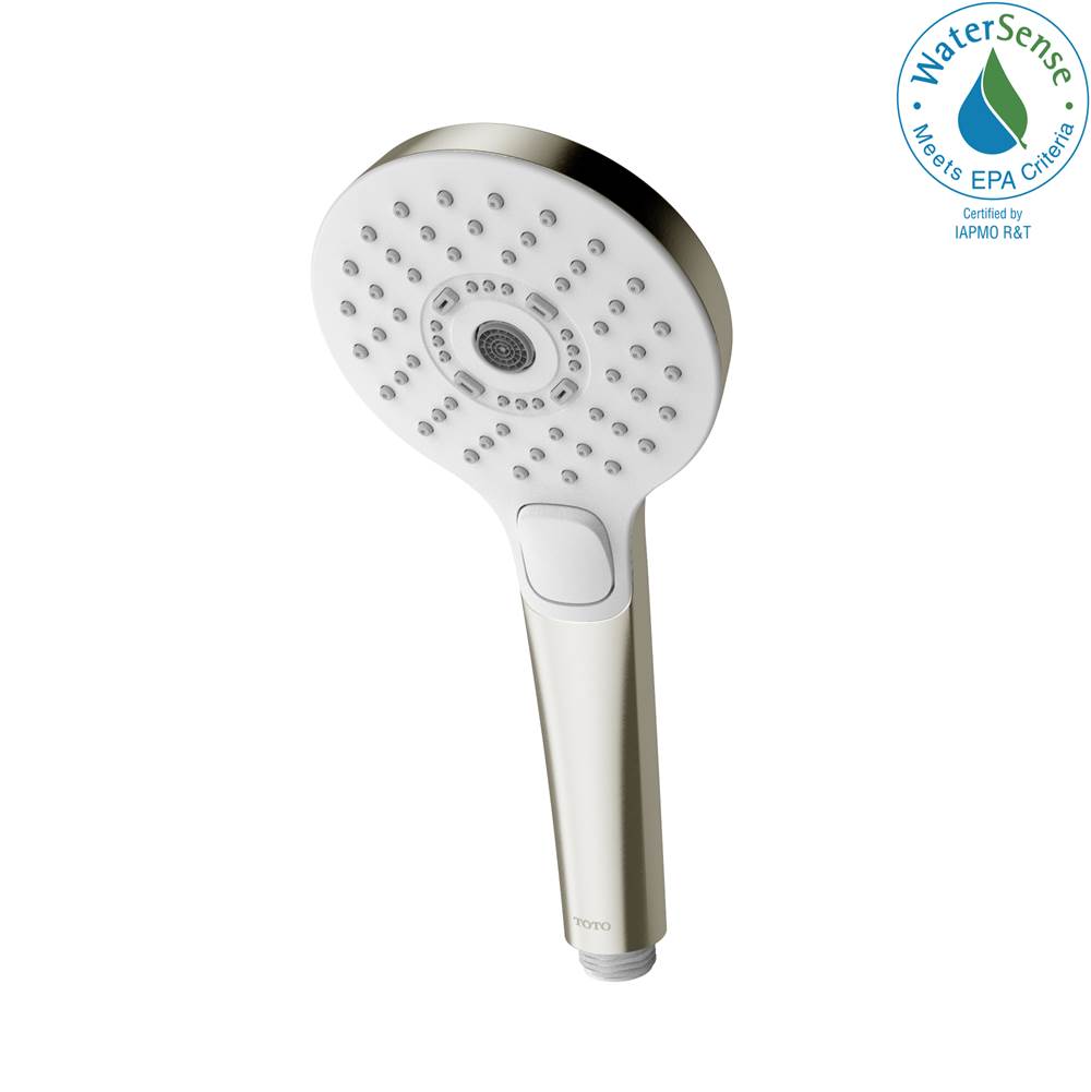 SPS Companies, Inc.TOTOToto® G Series 1.75 Gpm Multifunction 4 Inch Round Handshower With Active Wave, Comfort Wave, And Warm Spa, Brushed Nickel