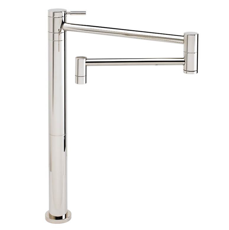 Satin Nickel Waterstone 3150-SN Towson Wall Mount Pot Filler Faucet with Cross Handle