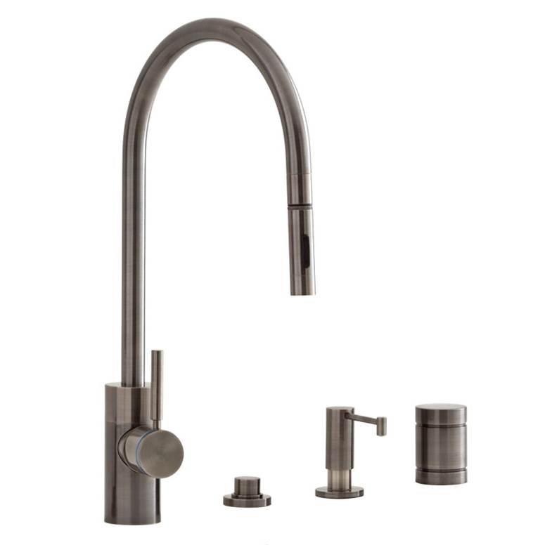 SPS Companies, Inc.WaterstoneWaterstone Contemporary Extended Reach PLP Pulldown Faucet - Toggle Sprayer - 4pc. Suite