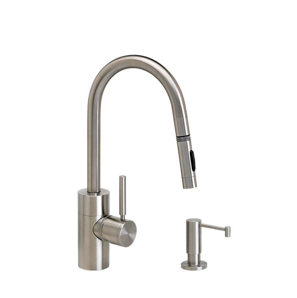 SPS Companies, Inc.WaterstoneWaterstone Contemporary Prep Size PLP Pulldown Faucet - Toggle Sprayer - 2pc. Suite