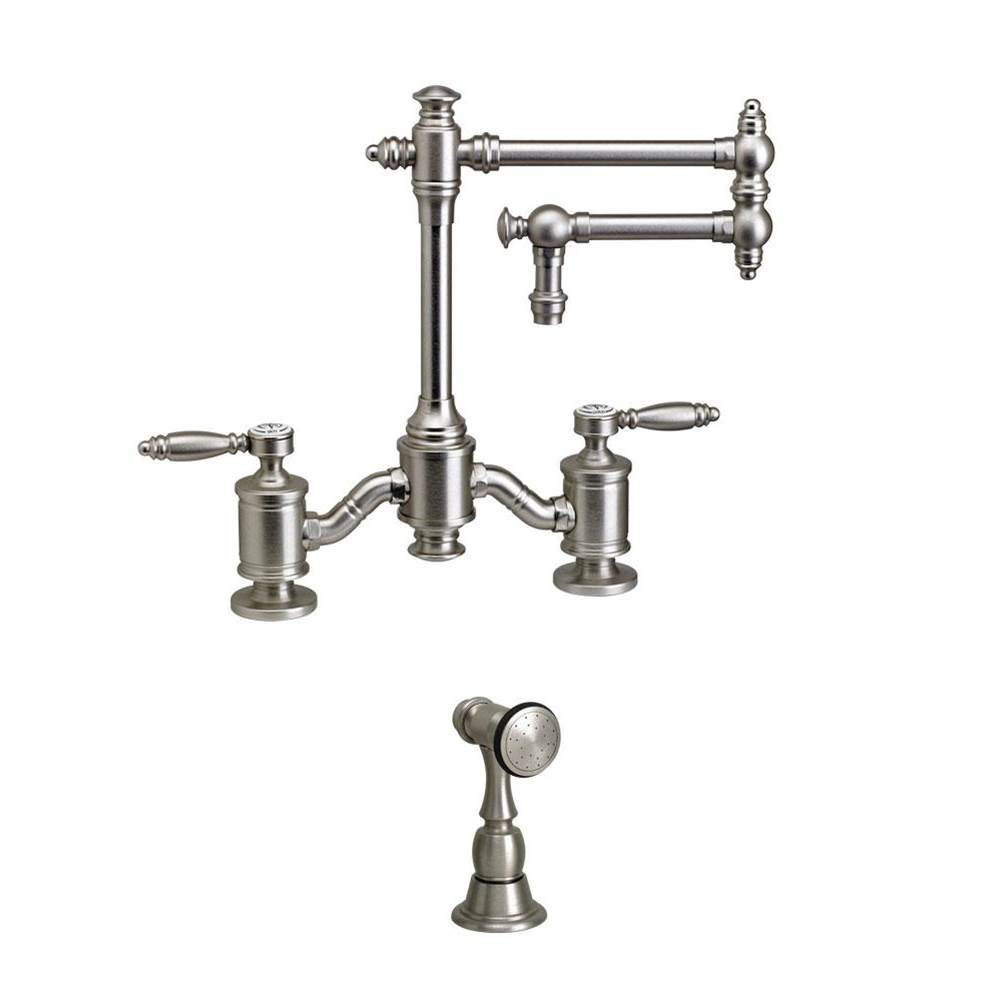 SPS Companies, Inc.WaterstoneWaterstone Towson Bridge Faucet - 12'' Articulated Spout w/ Side Spray