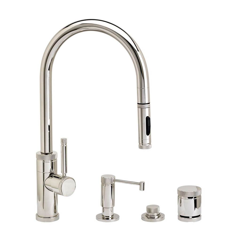 SPS Companies, Inc.WaterstoneWaterstone Industrial PLP Pulldown Faucet -Toggle Sprayer - 4pc. Suite