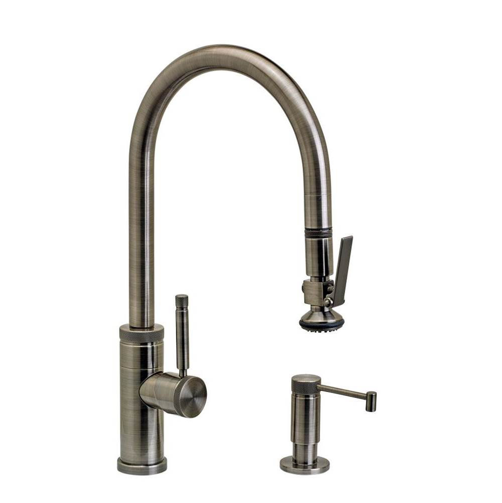 SPS Companies, Inc.WaterstoneWaterstone Industrial PLP Pulldown Faucet - Lever Sprayer - 2pc. Suite